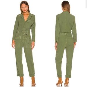 MOTHER - The Buckled Up Ankle Cuff Jumpsuit